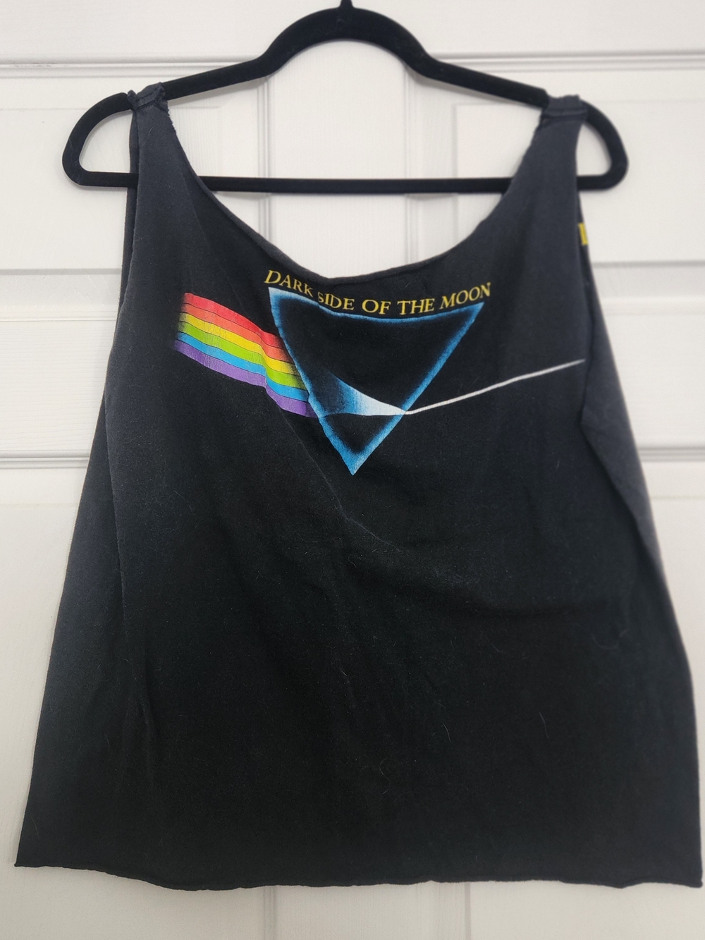 Pink Floyd "Dark Side of the Moon" DIY Black Graphic Tank